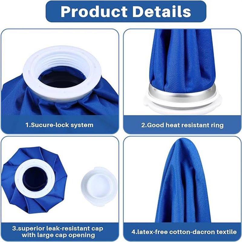 Random Color Hot & Cold Compress Ice Pack, Leak-resistant & Reusable Ice Bag, Multi-use Hot Water Bag for Eye, Face, Body