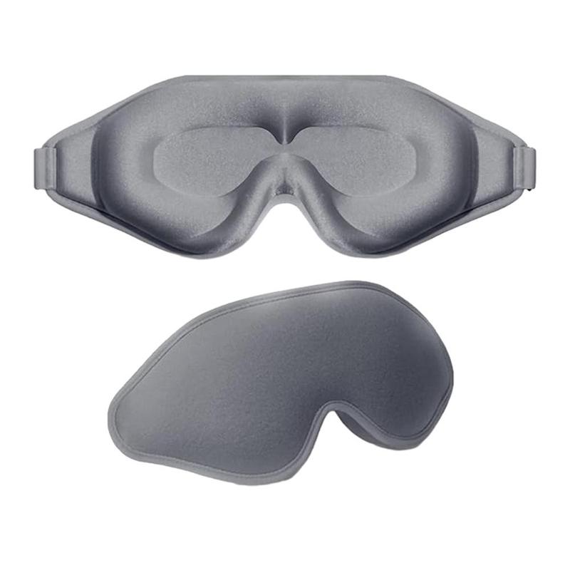 Sleep Mask, 1 Count 3D Memory Foam Eye Mask for Sleeping, Solid Color Eye Cover for Home Travel, Christmas Gift