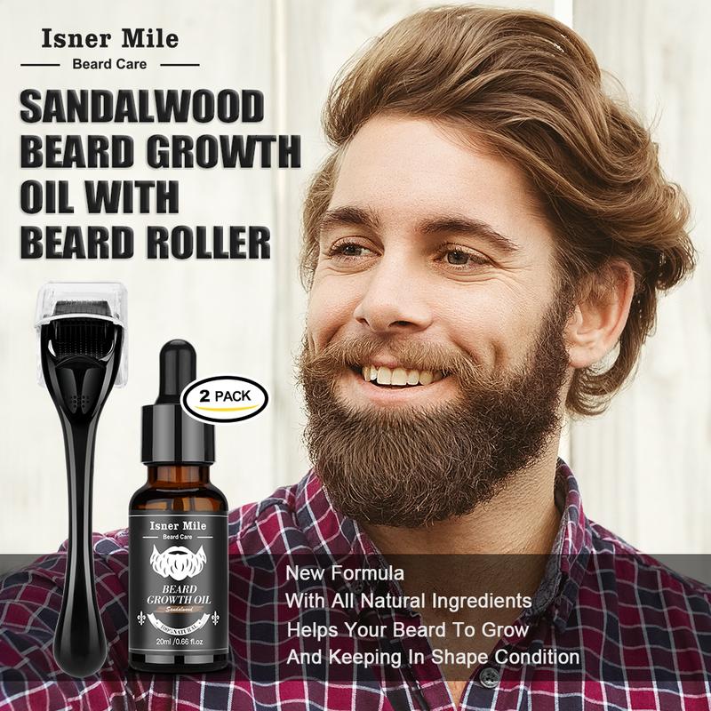 Christmas Gifts for Men, Beard Gift Kit, Beard Care Kit, Beard Grooming Kit，Isner Mile 9-in-1 Beard Kit : Includes Beard Growth Oil, Shampoo Wash, Balm, Brush, Comb, Scissors & Storage Bag – Birthday Gifts for Him, Men, Dad, Boyfriend