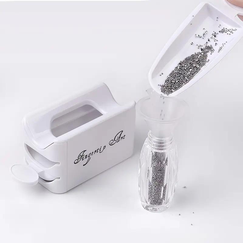 Nail Art Powder Box, Double Layer Infiltration Powder Container, Portable Nail Art Organiser Tool For Home & Salon Use