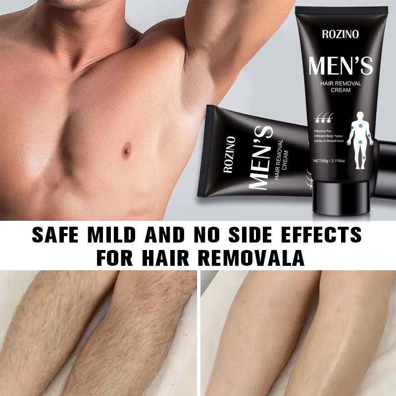 Men's Painless Hair Removal Cream, Long-lasting Nonirritating Fast Cleaning Hair Removal Cream, Suitable for All Skin Types