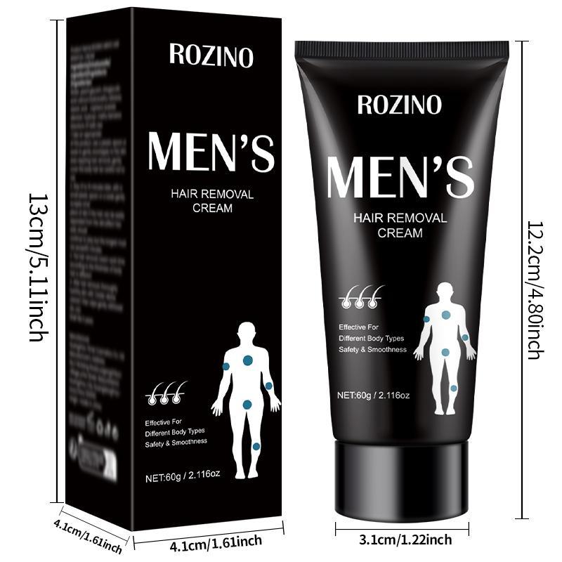 Men's Painless Hair Removal Cream, Long-lasting Nonirritating Fast Cleaning Hair Removal Cream, Suitable for All Skin Types