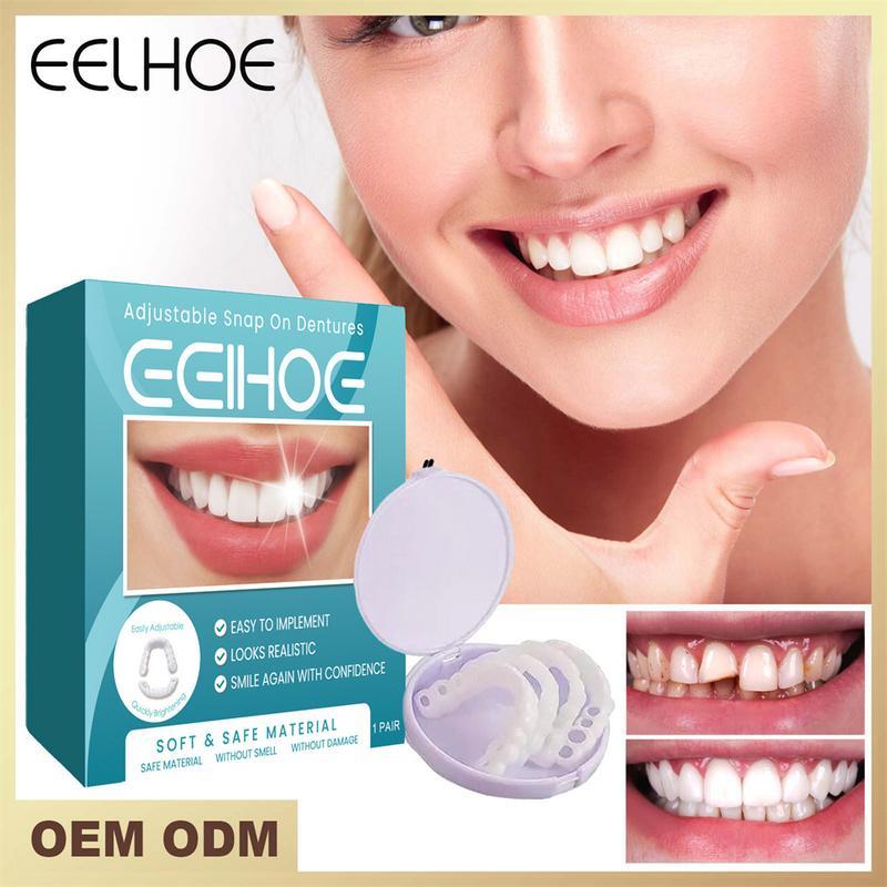 Temporary Teeth Perfect Cover,Adjustable Snap On,Moldable False Teeth for Beautiful Smile,Nature and Comfortable