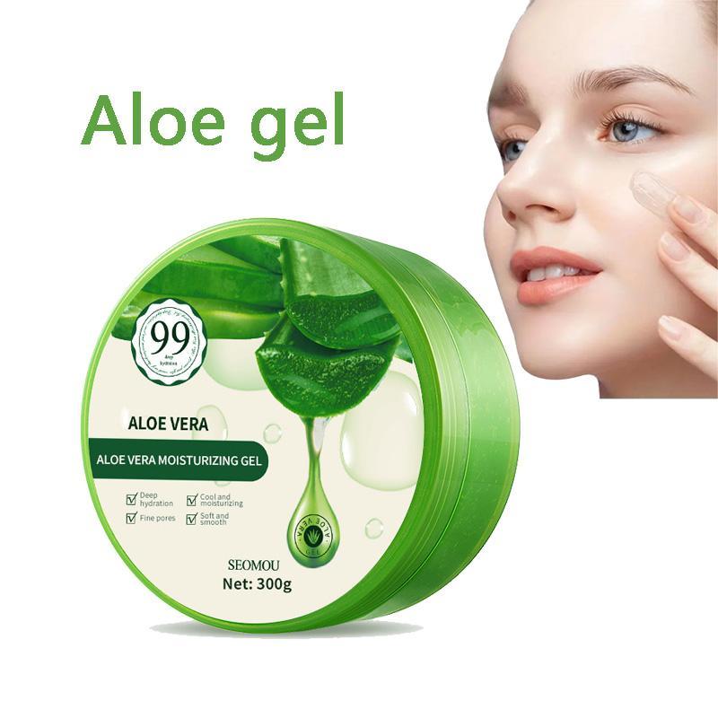 300g Aloe Vera Moisturizing Gel, Soothing Aloe Vera Gel, Deep Hydration Face and Body Care Gel, Light and Non-greasy Formula, Suitable for All Skin Types