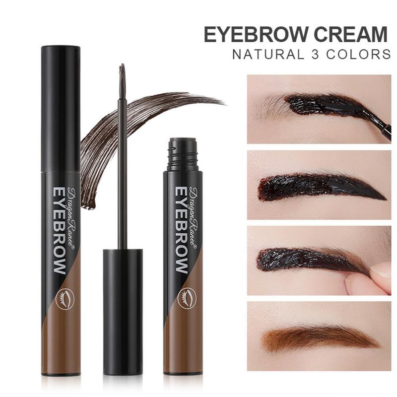 Peel off Eyebrow Dyeing Gel, 1 Count Waterproof Natural Color Tear off Eyebrow Tinted Gel, Brown Color Tone Eye Makeup Product for Women & Girls, Eye Brow Cosmetic Product