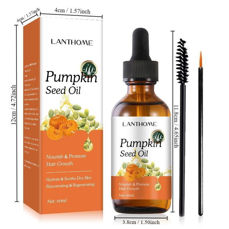 Pumpkin Seed Oil for Hair & Eyelash, Multi-functional Nourishing & Thickening Hair Care Oil, Hair Care & Styling Product for Men & Women