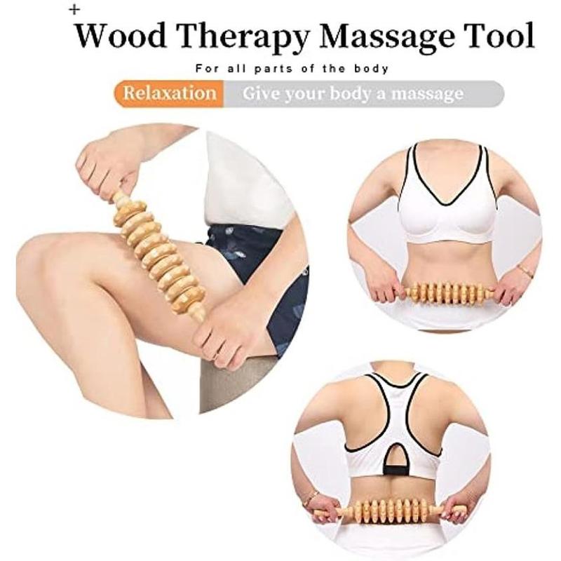 Summer Comfort Manual Wooden Roller Massager , Muscle Release Roller, Manual Massage Tool for Fascia Cellulite, Body Care Massager, Basedbodyworks, Christmas Gift