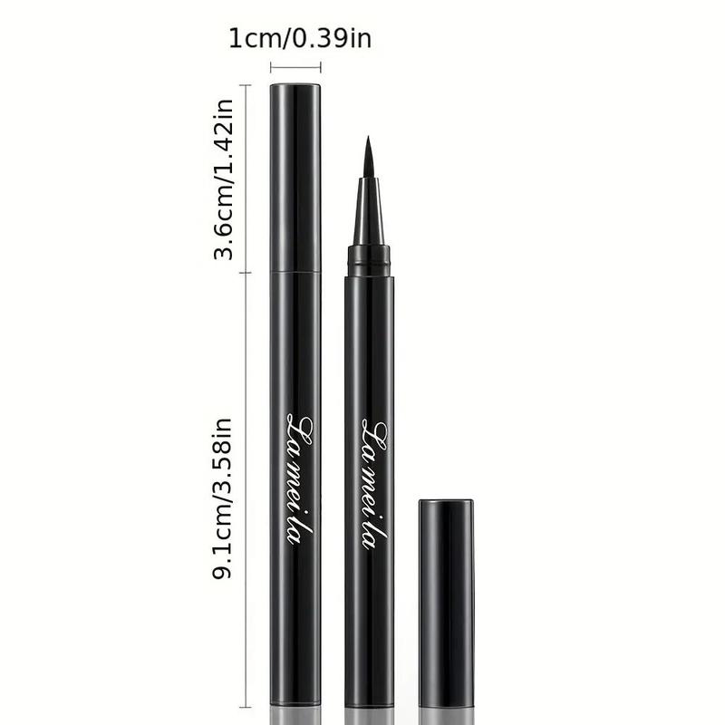 1 2pcs set Waterproof Liquid Eyeliner, Long Lasting Quick Drying Eyeliner Pen, for Daily Makeup