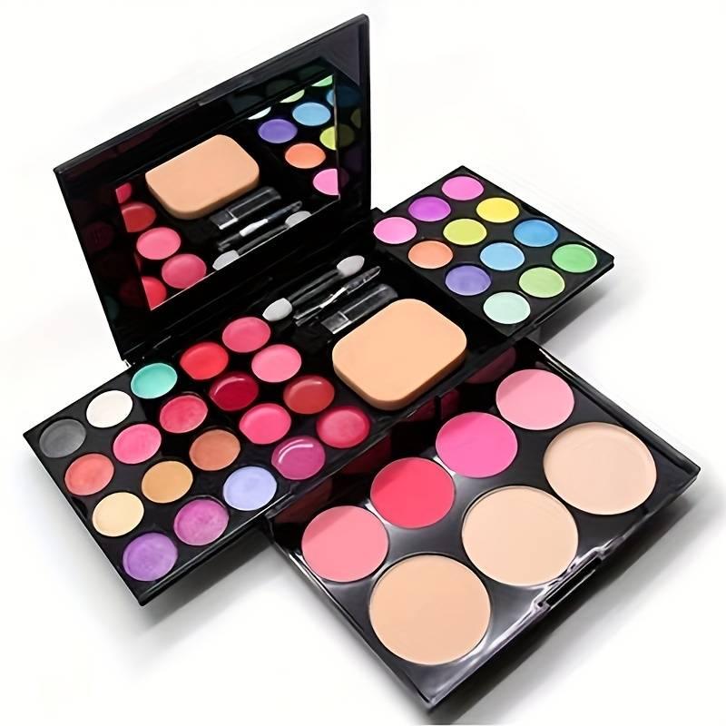 39 Color Makeup Palette with Cosmetic Mirror Set, Eye Shadows Palette & Blush & Concealer & Lip Gloss, Long Lasting Multifunctional Makeup Products