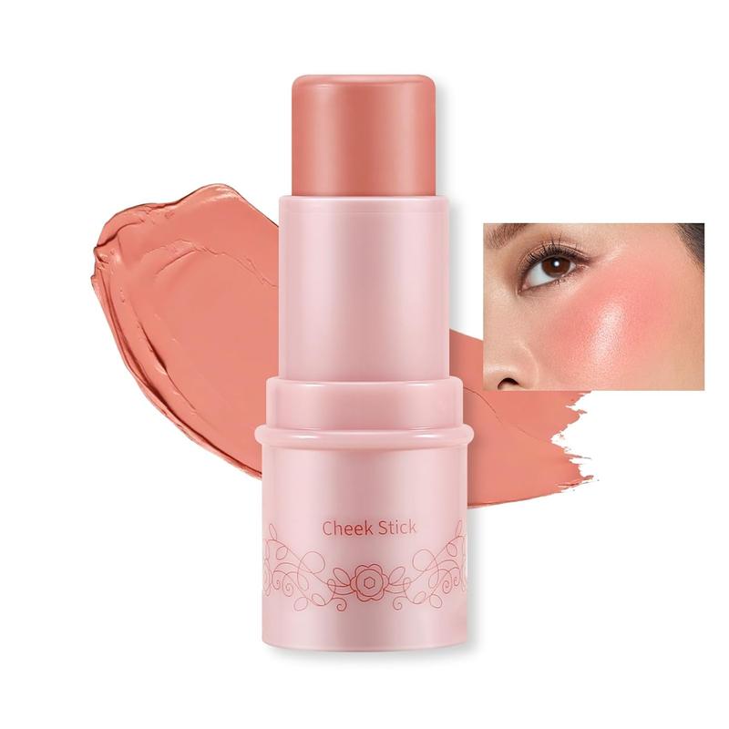 Cream Blush Stick Makeup for Cheeks, Multi-use Makeup Matte Cheek Wand Creamy Blusher Easy to Blend, Long Lasting Natural Dewy Finish for Radiant