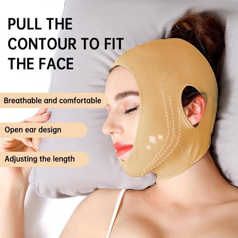 Double Chin Reducer, 1 Count Face Lifting Strap, Face Neck Firming Bandage for Women & Girls