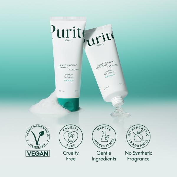 [Purito Seoul Official] Mighty Bamboo Panthenol Cleanser Facial Skincare_Vegan & Cruelty Free