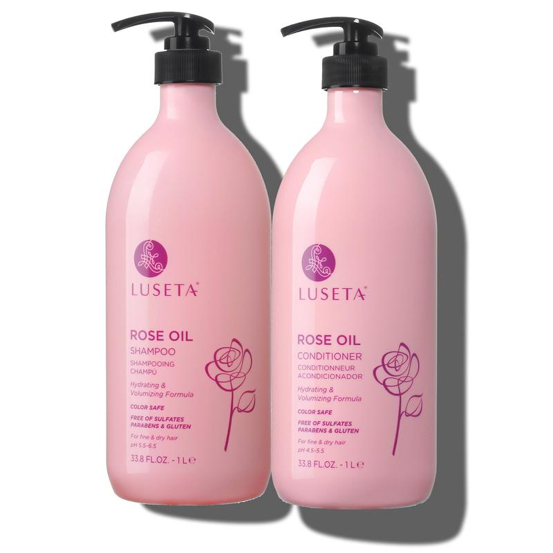 Rose Oil Shampoo & Conditioner Set