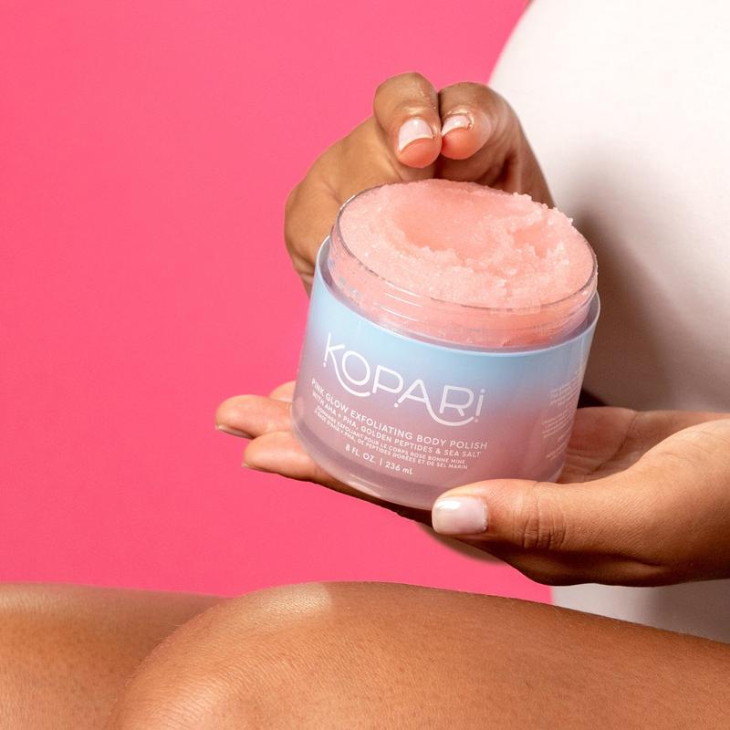 Pink Glow Exfoliating Body Polish by Kopari Beauty