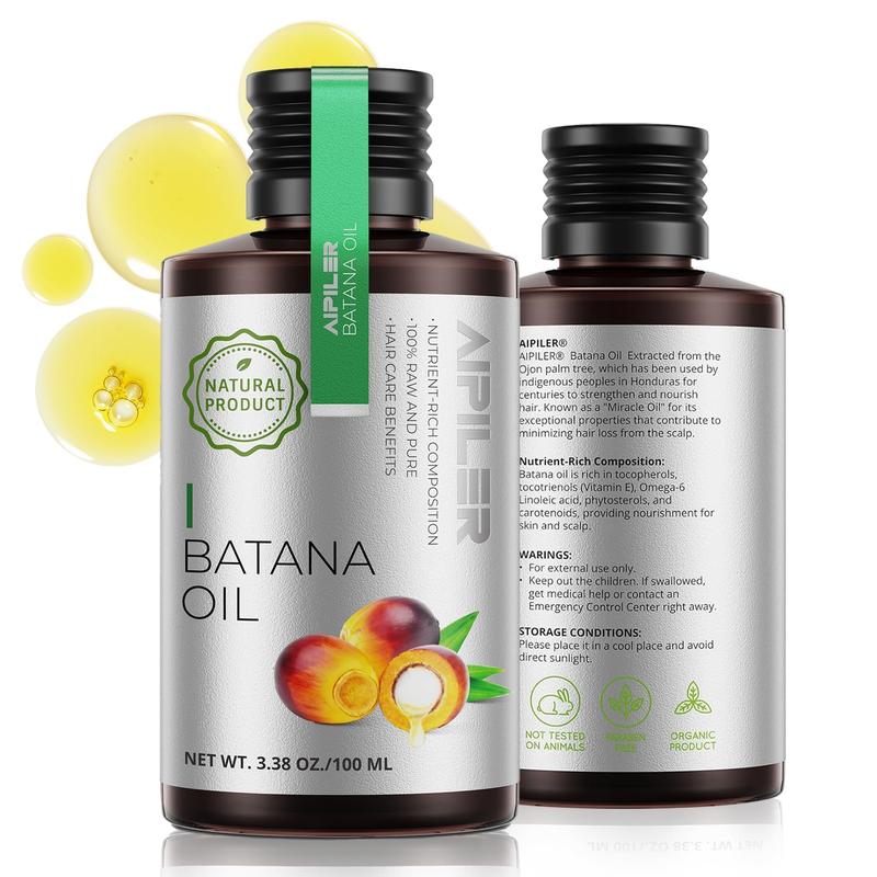 Organic Batana Oil for Hair Growth: Dr Sebi approved unrefined 100% pure and raw from Honduras for women and man nature hair care Haircare Smooth