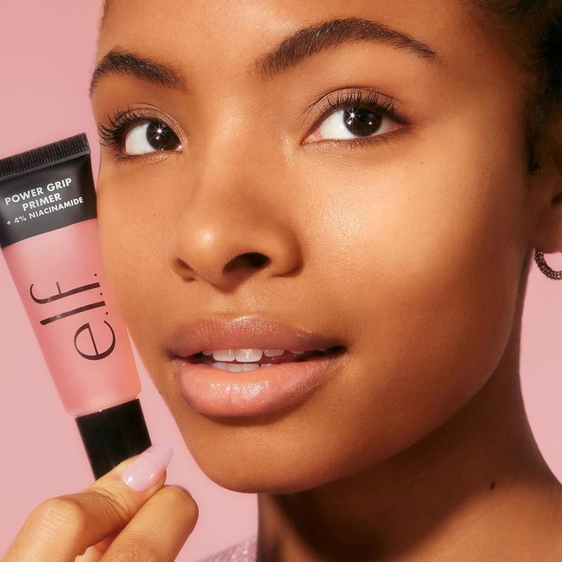 e.l.f. Power Grip Primer + 4% Niacinamide, Gel-Based & Hydrating Face Primer, Evens Skin & Brightens, Grips Makeup, Vegan & Cruelty-Free, 0.8 Fl Oz Flawless Cosmetic