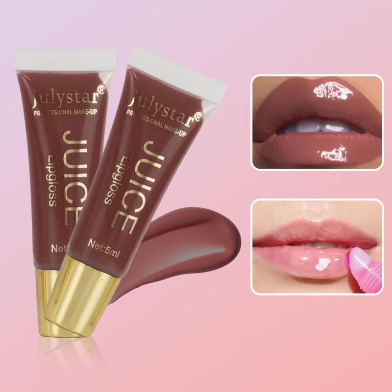 Long-lasting Lip Gloss, Tinted Moisturizing Liquid Lip Balm, Glossy Lip Glaze Stick, Smudge-Proof Plumping Lip Tint for All Occasions Makeup, Girls and Women