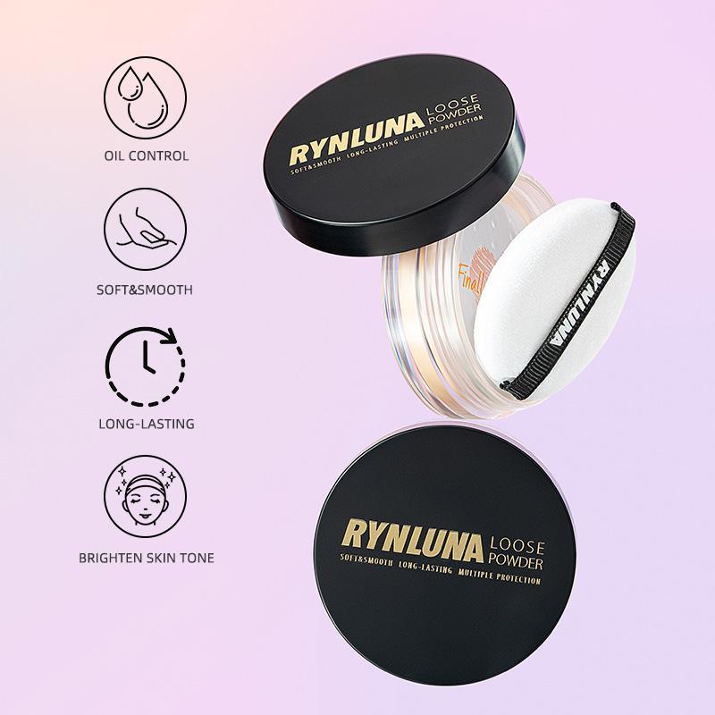 Powder Foundation, Waterproof Loose Powder, Long-wearing Oil Control Face Makeup Powder-foundation