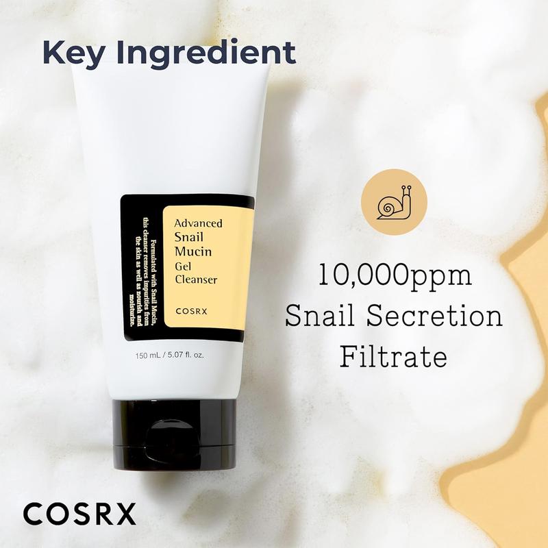 [COSRX OFFICIAL] Advanced Snail Mucin Gel Cleanser 150ml foaming  facial wash snail slime