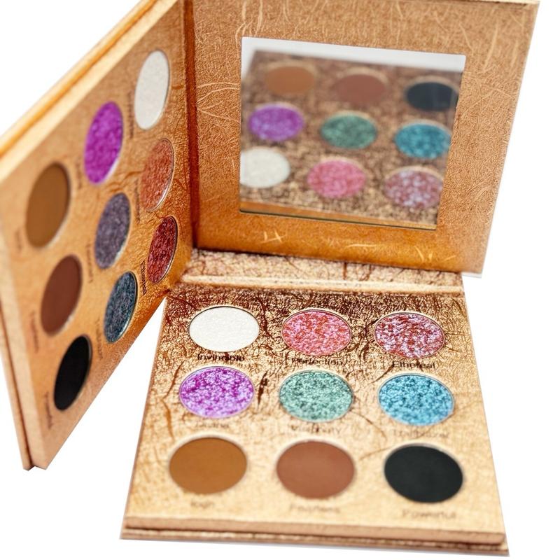 I AM EVERYTHING PALETTE Eyeshadow Shimmer duochrome Multicolor iridescent pigment Cosmetic Makeup ethereal  glitter shadow Matte Titanium