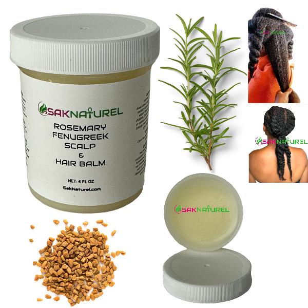 Rosemary Fenugreek Hair Growth Balm - Long Hair - Thick Hair - Hair Growth - Ayurverdic Hair growth oil - Rosemary Hair balm Oil - Hibiscus Hair growth oil - Indian Hair Growth oil - Chebe Hair Growth Oil Organic - Herbal Haircare Moisturizing Peppermint