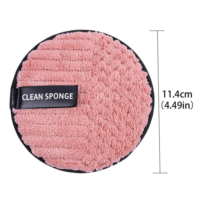 Facial Cleaning Sponges, 8 Counts Double-sided Facial Skin Care Pads, Plaid Facial Cleaning Pads for Daily Use, Face Washing & Makeup Remover Tools for Women