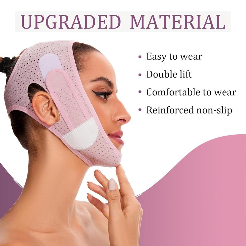 V-Line Mask Double Chin Reducer Strap for sleeping jawline Shaped Face slimming Jaw Exerciser lift tape Women Comfort Skincare Comfort Skincare