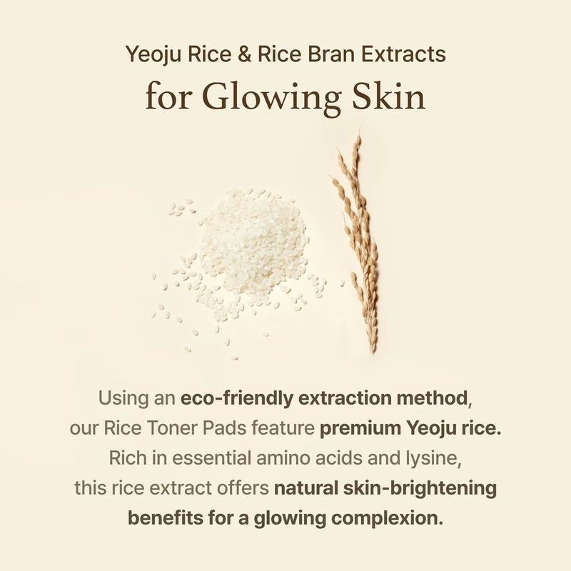 [I'M FROM OFFICIAL SHOP] A Brand-new Rice Toner Pad (140ml, 60pads) | Rice Toner is now available in toner pads, offering a radiant, glowing complexion with deep moisture, improved elasticity, and enhanced texture. Ideal for dry, dull, and rough skincare