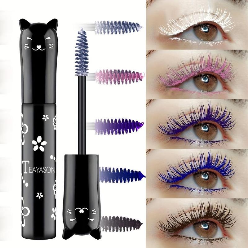 Water Proof Colored Mascara, Tinted Curling Eyelash Extensions Volume Building Mascara, Volumizing Styling Defining Mascara for Daily Makeup, Professional Eye Enhancement Makeup Products