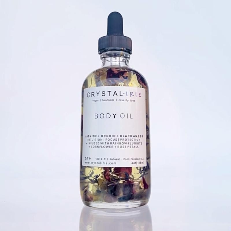 Crystal Infused Body Oil by Crystal Irie