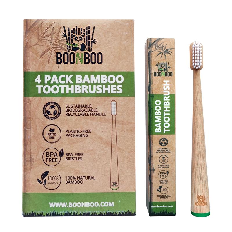 BOONBOO Toothbrush | Bamboo Toothbrush | Sustainable & Biodegradable | Environmentally Friendly