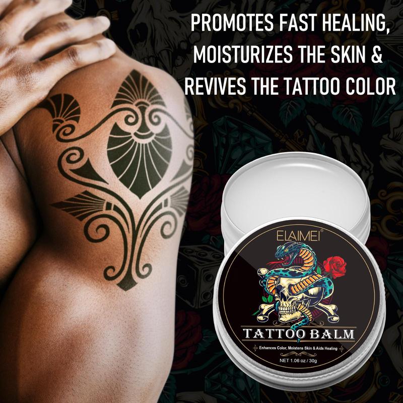 Tattoo Care Balm, 2 Boxes Tattoo Brightener & Moisturizing Ointment, Refresh Old Tattoo, Body Care Product for Men & Women