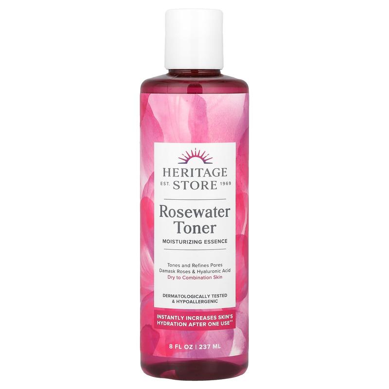 Heritage Store Rosewater Toner, 8 fl oz (237 ml)