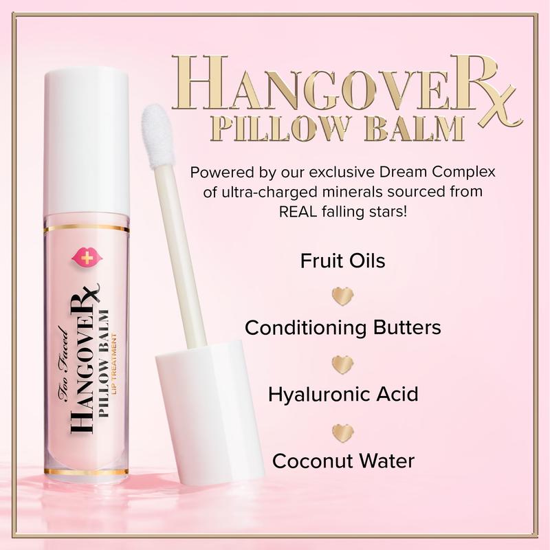 Too Faced Travel Size Hangover Pillow Balm Ultra-Hydrating Nourishing Lip Balm Treatment