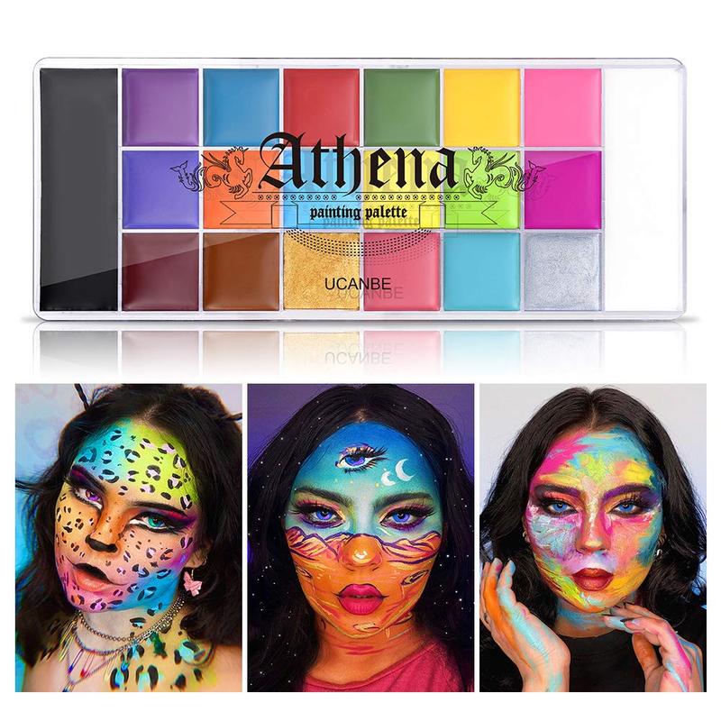 Athena Face & Body Paint Palette Professional Non-Toxic Makeup Kit