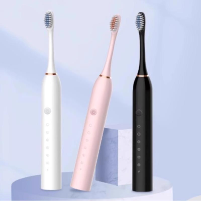 Electric Toothbrush Set, 1 Set USB Rechargeable Toothbrush with Replacement Brush Head, Oral Care Product for Adults