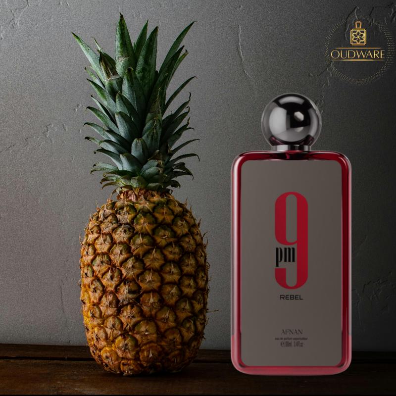 Afnan 9PM Rebel 100ml (3.4 Oz) Eau De Parfum For Men - Long Lasting Men's Fragrance With Notes Of: Pineapple, Vanilla & Mandarin