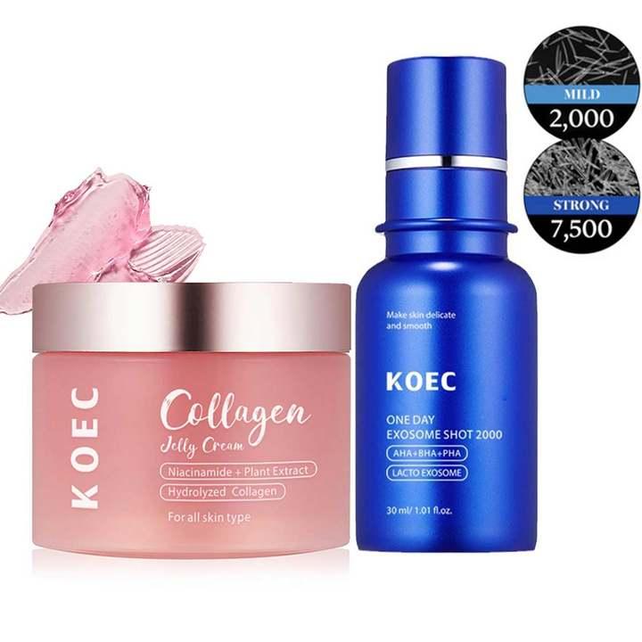 KOEC Home Aesthetic Duo lExperience Glass Glow Facial EffectFacial Set, Firms and Lifts the Skin, Rejuvenates It