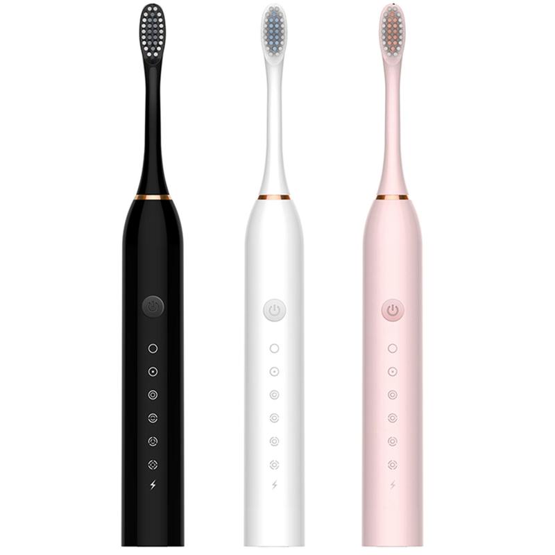 Electric Toothbrush Set, 1 Set USB Rechargeable Toothbrush with Replacement Brush Head, Oral Care Product for Adults