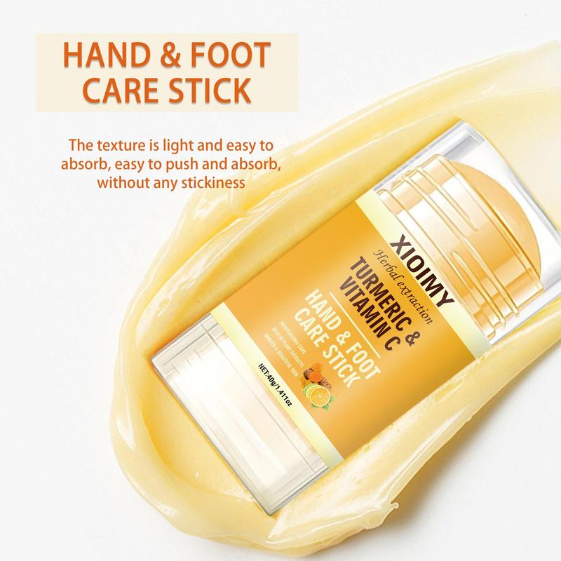 Turmeric & Vitamin C Foot Care Stick, 2 Counts set Deep Moisturizing Foot Care Cream, Foot Skin Care Product for Women & Men