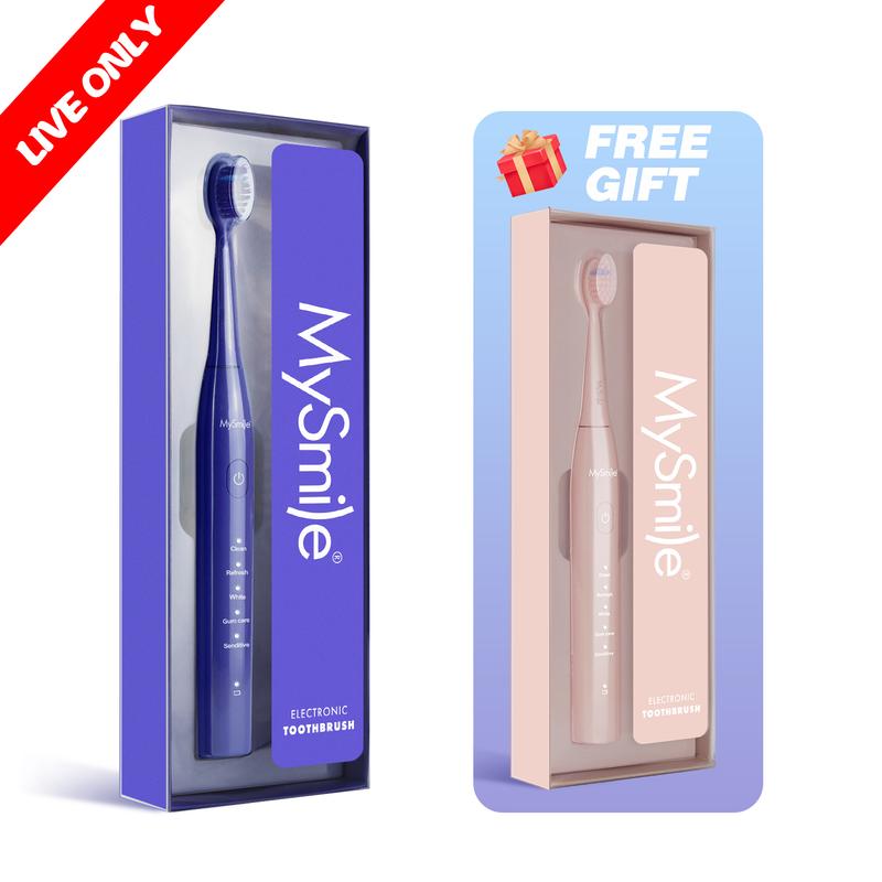 Livestream Special - Buy 1 Get 1 Free - MySmile Essential Sonic Electric Toothbrush(Result May Vary)