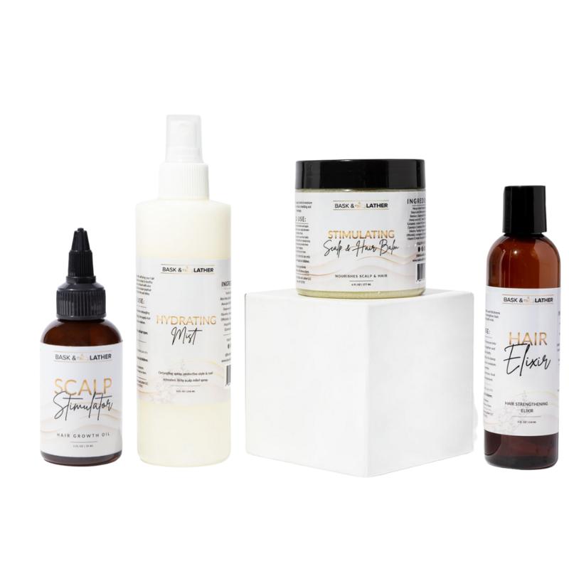 MOISTURIZE & SEAL BUNDLE- Hair Growth + Moisture + Length Retention Haircare