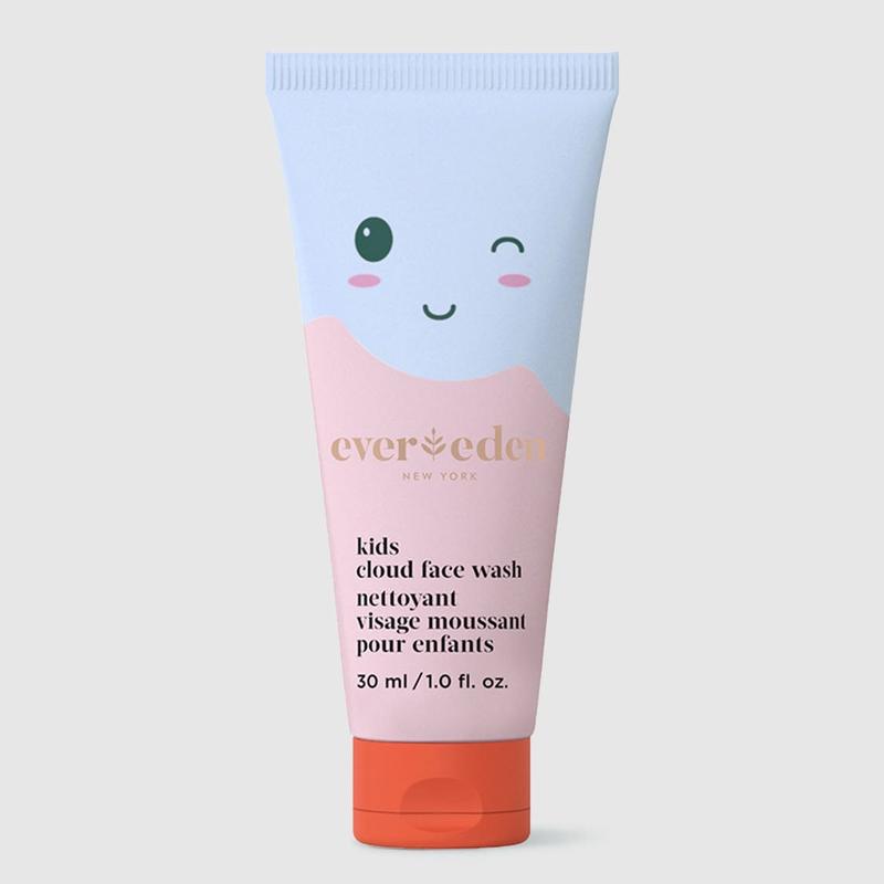 Evereden Kids Cloud Face Wash Mini - Gentle Coconut Cleanser for Soft, Healthy Skin - Safe, Vegan, Kid-Friendly Formula for Ages 3+