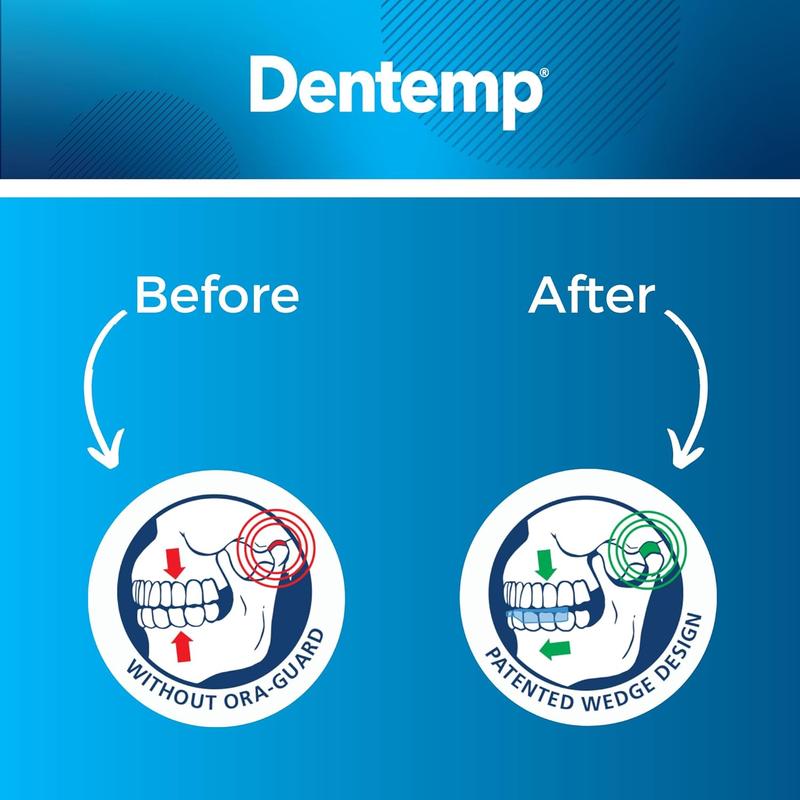 Dentemp Ora-Guard Custom Fit Dental Guard - Bruxism Night Guard for Teeth Grinding - Mouth Guard for Clenching Teeth at Night - Comfortable Mouth Guard for Sleeping - Relieve Soreness in Jaw Muscles, Nighttime Comfort-Fit Dental Guard Dental Guard