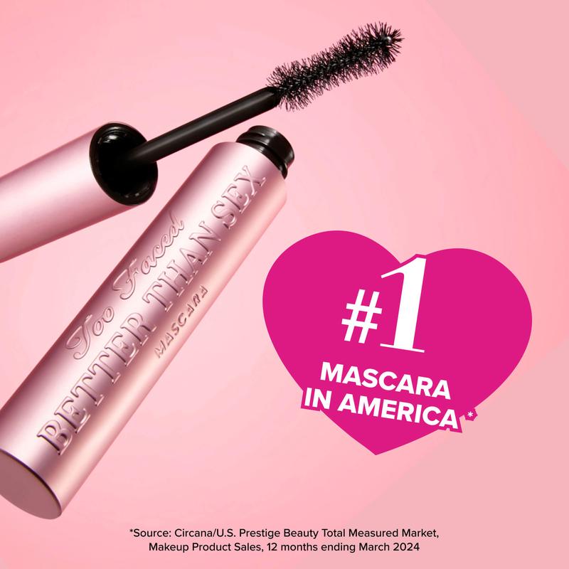 Too Faced Better Than Sex Mascara Duo - Volume Lashes Makeup Cosmetic Gift Set