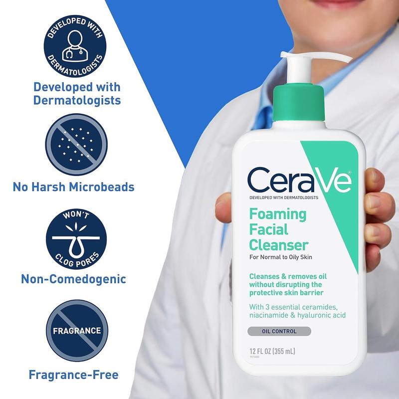 CeraVe Foaming Facial Cleanser |Normal to Oily Skin