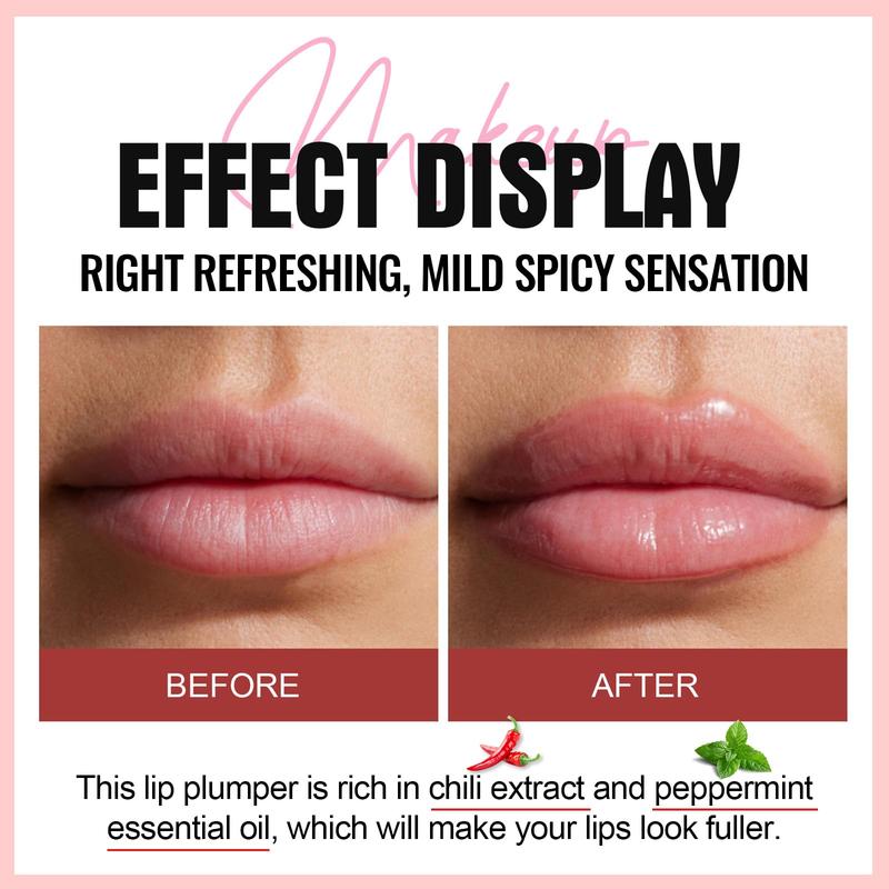 Shiny Lip Gloss Lip Plumping Booster Spicy LiplipstckLjifter Gloss Hydrating Volumizes HighShine Lip Plumpinlip Glass Mirror LipGlaze Lip Makeup Lip Plumping GlossLip Plumping Serum Instant Fuller Lips Festive Lip Gloss Gift Set