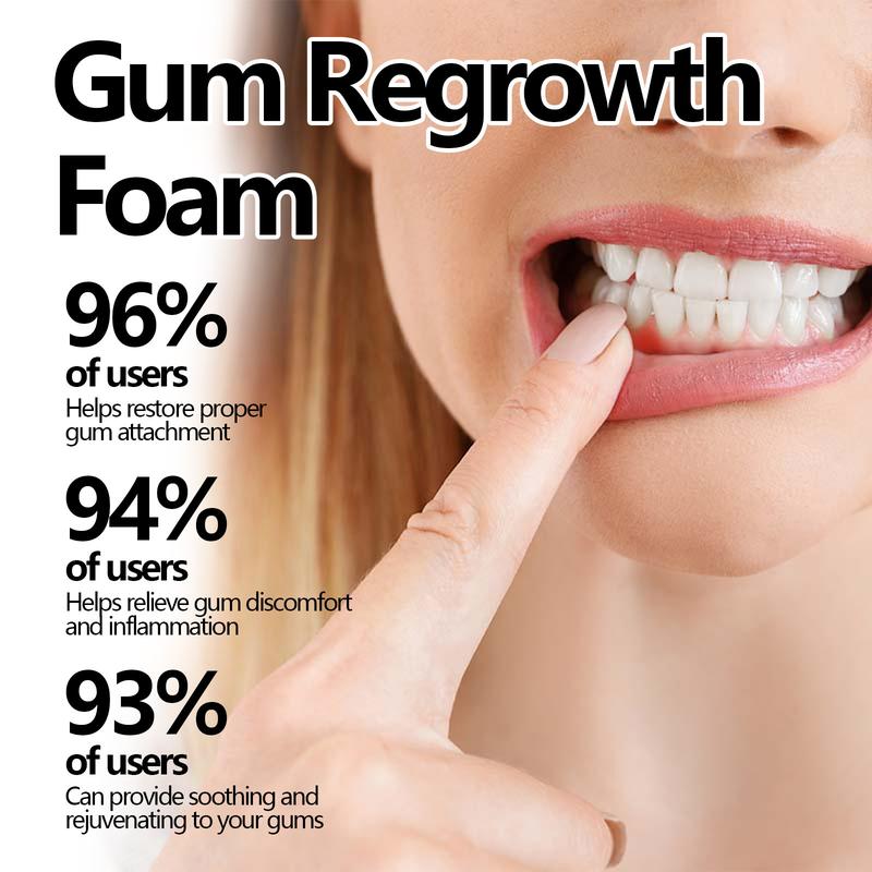 1fl.oz Gum Regrowth Foam - Personal Care Oral Care for Deep Cleaning & Fresh Breath - Gentle, Non-Irritating, Enamel & Cavity Healing Tooth Armor with Herbal Essence for Gaps & Grooves opalescence  whitening Aloe Toothpaste