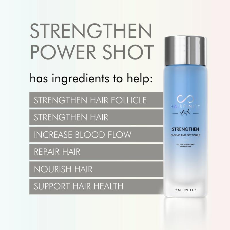 STRENGTHEN Power Shot Duo with Ginseng, Soy Sprout, & Sesame Seed to Help Hair Resist Damage | Add to Your Shampoo and Conditioner for Custom Haircare