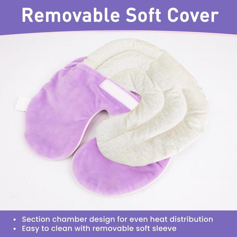 Microwave Heating Pad for Face, Hot Cold Pack with Washable Cover, Soothing Mask for Tension, Stress, Relaxation